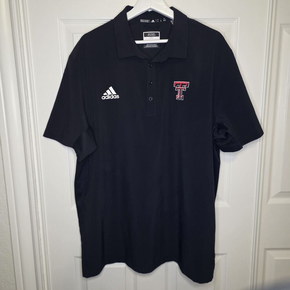 Adidas Texas Tech Stadium Coaches Sustainable Polo Men's XL